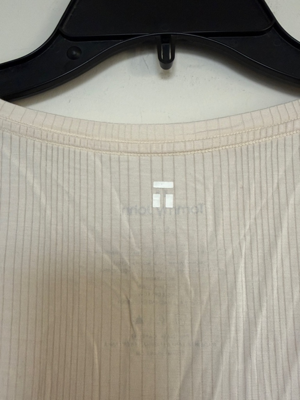 Tommy John Soft Cream Ribbed Scoop Tank - Picture 4 of 6